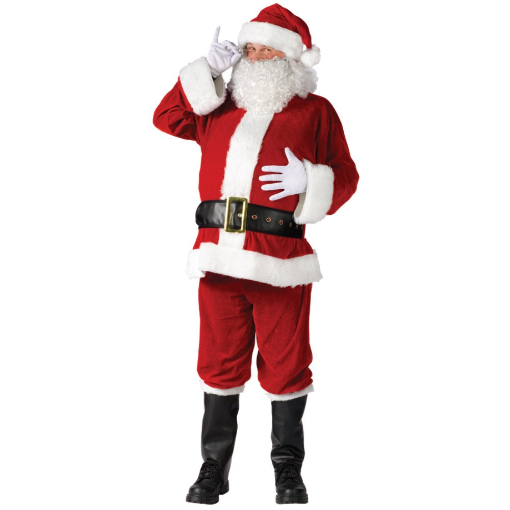 サンタクロース　衣装、コスチューム　大人男性用　クリスマス　COMPLETE VELOUR　コスプレ