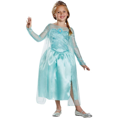 エルサ　衣装、コスチューム　子供女性用　アナと雪の女王　コスプレ