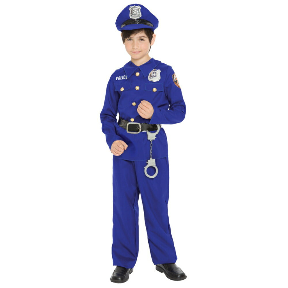 ポリス　警察官　衣装、コスチューム　子供男性用　コスプレ