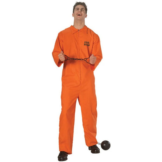 囚人服　DX オレンジ衣装、コスチューム　コスプレ　大人男性用 ハロウィン