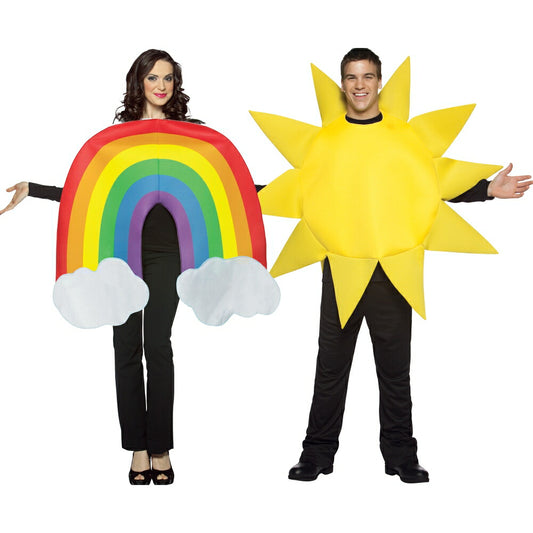 虹と太陽　ペア・カップル　コスチューム　大人用　天気　コスプレ衣装