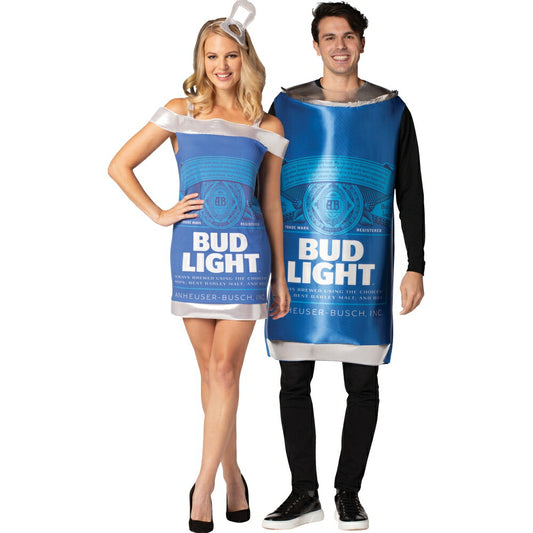 バドライト　ビール　ペア・カップル　コスチューム　大人用　お酒　飲み物　コスプレ衣装　Bud Light