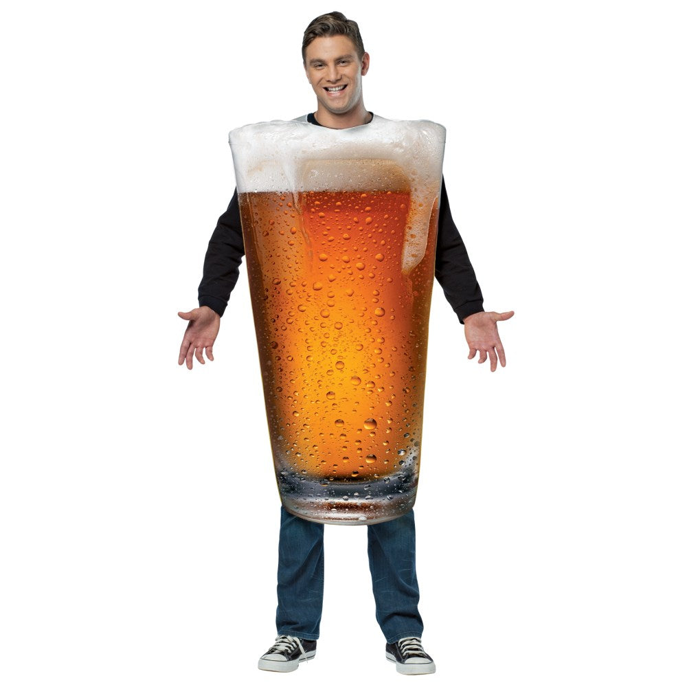 ビールパイントグラス　衣装、コスチューム　大人男性用　GET REAL BEER PINT ADULT　コスプレ
