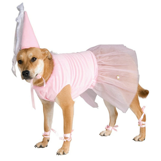 プリンセス　姫　バレリーナ　犬用コスチューム　ピンク　ドレス　コスプレ