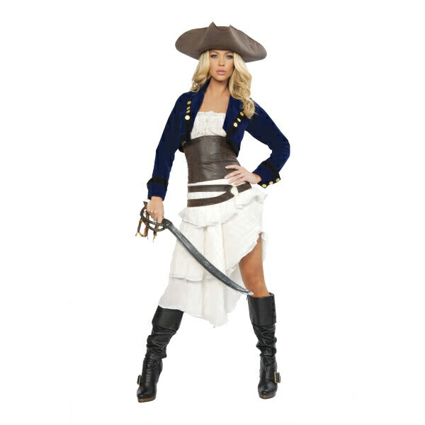コロニアルパイレーツ　海賊　衣装、コスチューム　DLX　大人女性用　Colonial Pirate　コスプレ