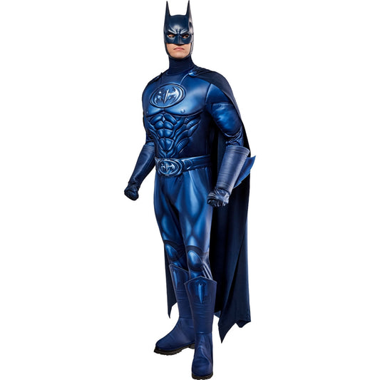 バットマン コスチューム 大人男性用 コスプレ衣装 DCコミック Deluxe ブルー ネイビー