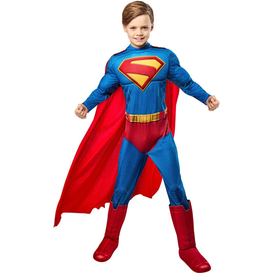 スーパーマン コスチューム 子供男性用 コスプレ衣装 Deluxe キッズ