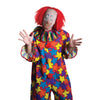Creepy Clown Orange Hair Adult Size Halloween Mask Latex