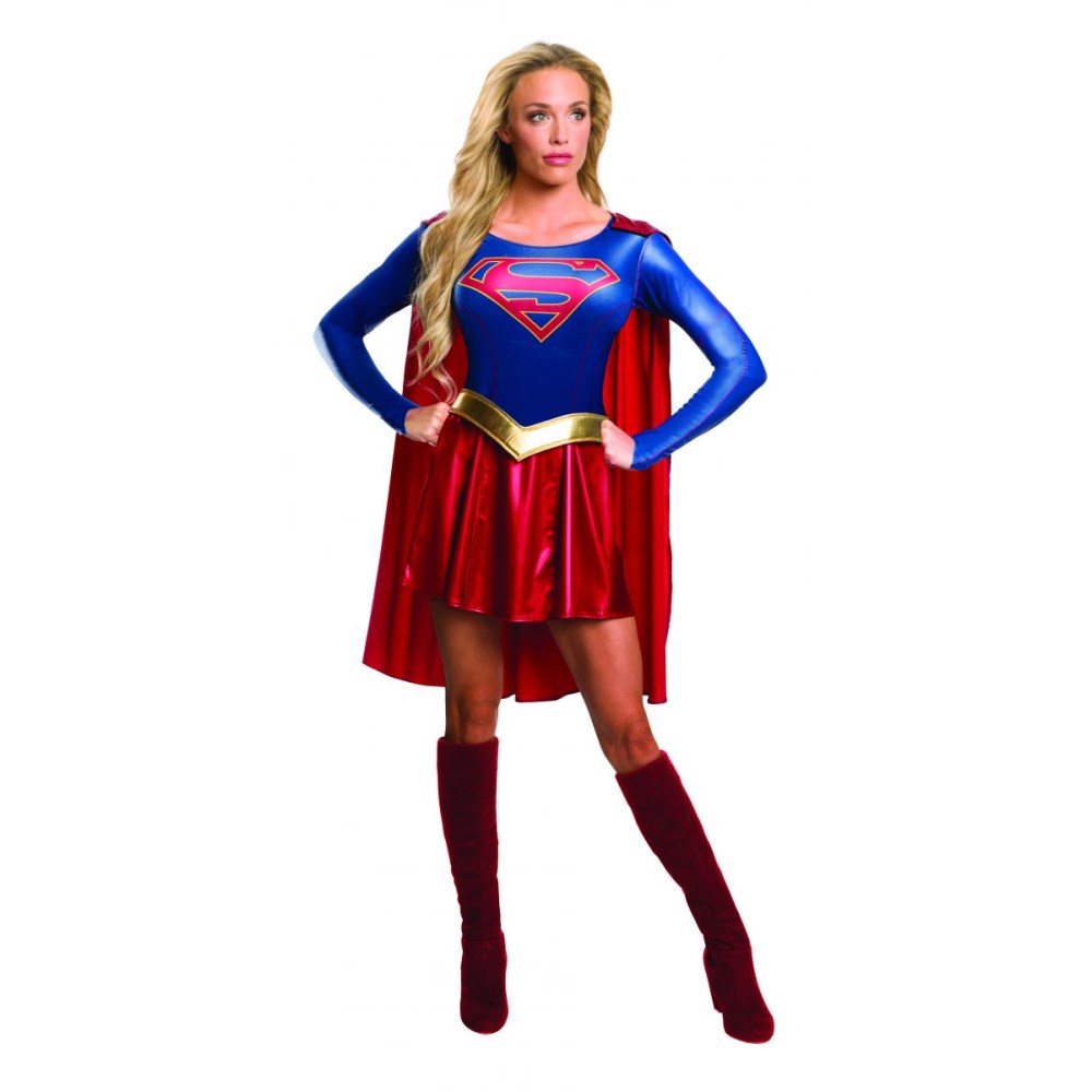 スーパーガール　衣装、コスチューム　大人女性用　スーパーマン　コスプレ　仮装
