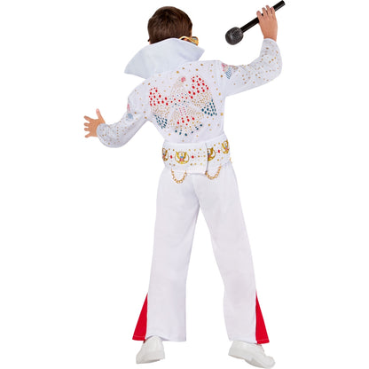 エルヴィス・プレスリー コスチューム 子供男性用 コスプレ衣装 Deluxe ハロウィン イベント パーティー 音楽 歌手