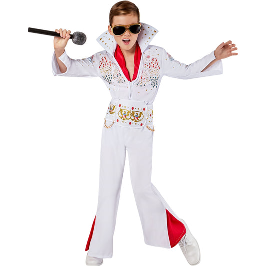 エルヴィス・プレスリー コスチューム 子供男性用 コスプレ衣装 Deluxe ハロウィン イベント パーティー 音楽 歌手