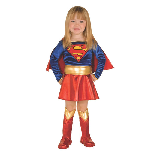 スーパーガール　衣装、コスチューム　子供女性用　Classic Deluxe Kids Supergirl Costume　コスプレ