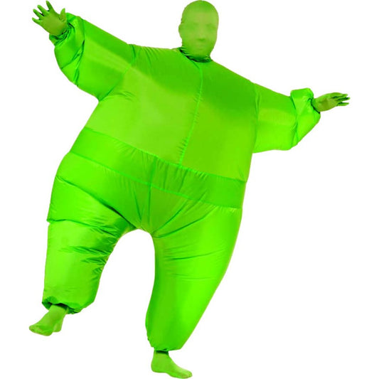 インフレータブル　グリーン　衣装、コスチューム　大人用　着ぐるみ　空気で膨らむ　コスプレ