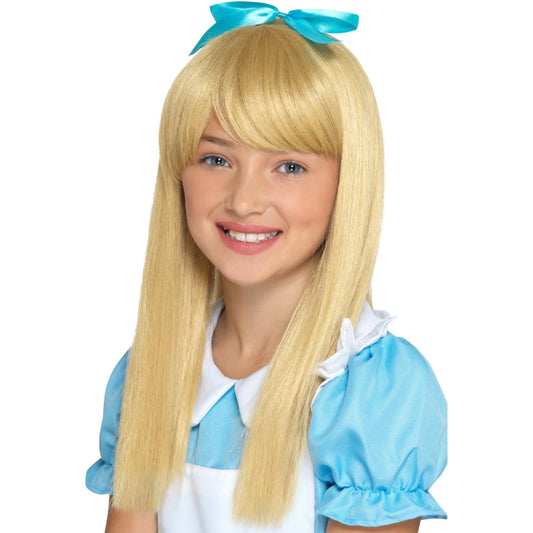 アリス ウィッグ コスプレ 不思議の国のアリス 子供用 ブロンド ロング かつら