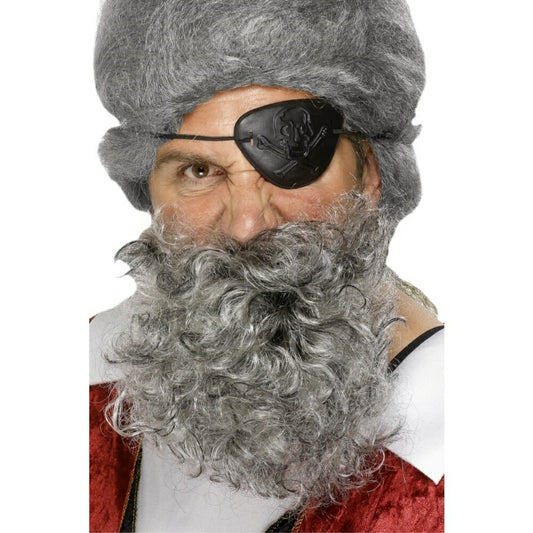 あごひげ　ライトグレー　海賊風　デラックス　大人男性用　Pirate Beard　コスプレ