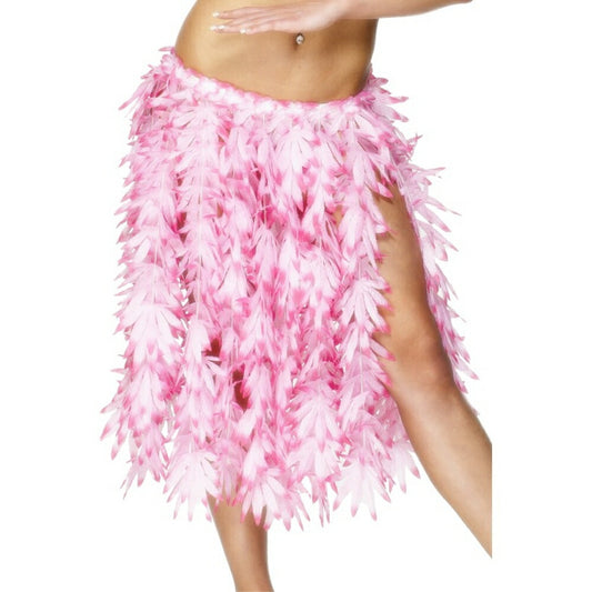 スカート　ピンク　フラダンス　ロング　ハワイ風　大人女性用　Hawaiian Hula Skirt　コスプレ