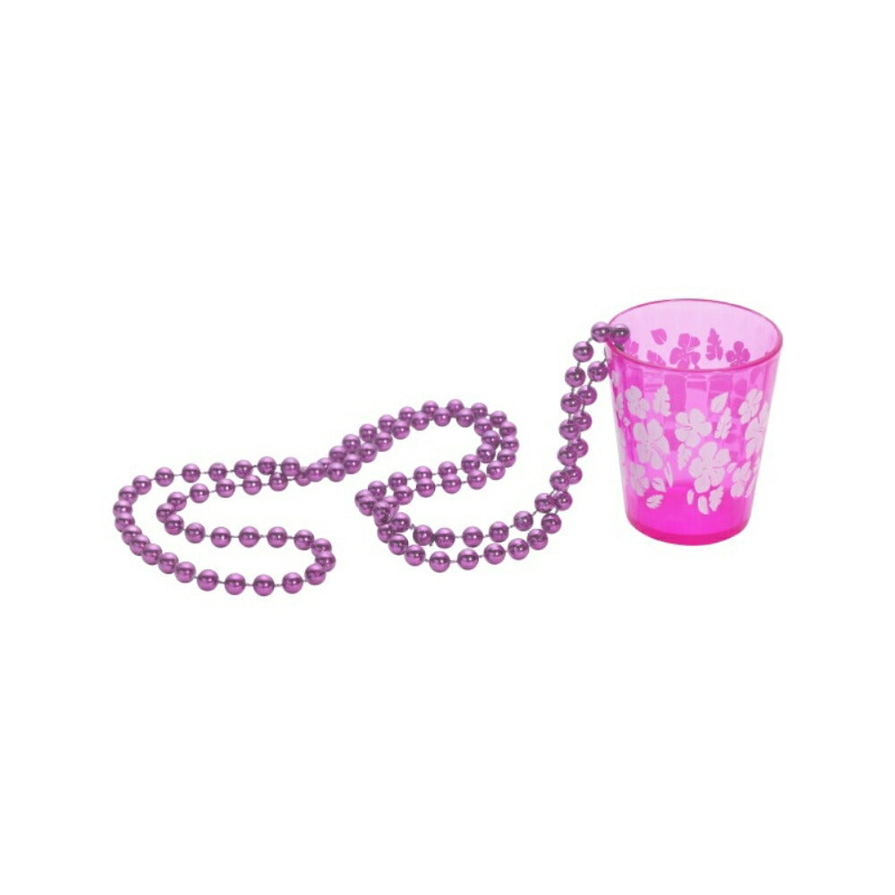 ショットグラズネックレス　ホットピンク　パーティー　Shot Glass on Beads　コスプレ