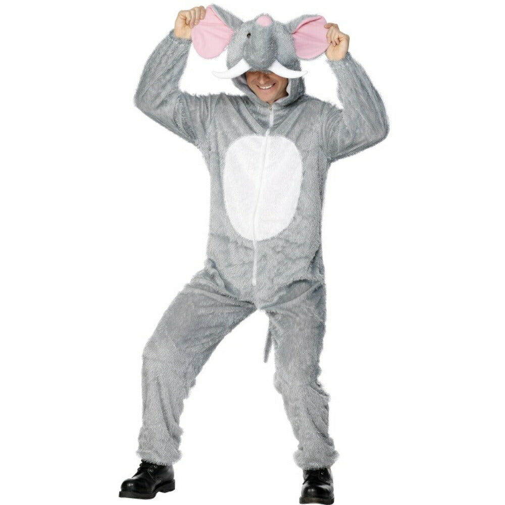 ゾウ　ジャンプスーツ　衣装、コスチューム　大人男性用　Elephant　コスプレ