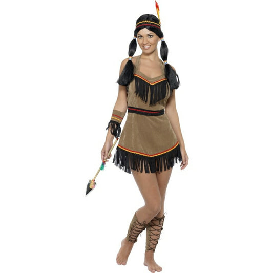 インディアン　ブラウン　衣装、コスチューム　大人女性用　Indian Woman　コスプレ