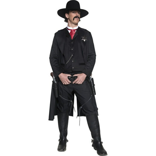 西部開拓時代の保安官　衣装　コスチューム　大人男性用　西部劇風　コスプレ