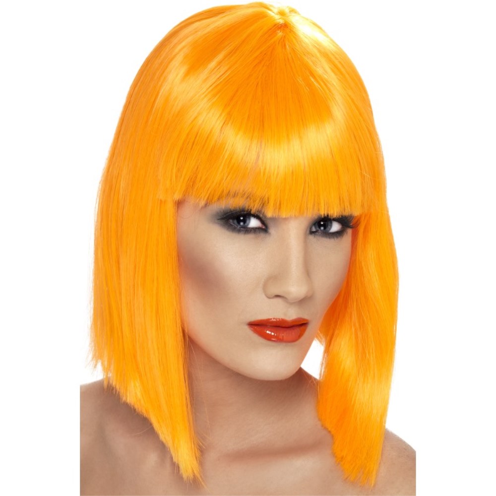 Glam ウィッグ ネオンオレンジ ショート 大人女性用 コスプレ – ハロウィン衣装の通販 – アメリカンコスチューム