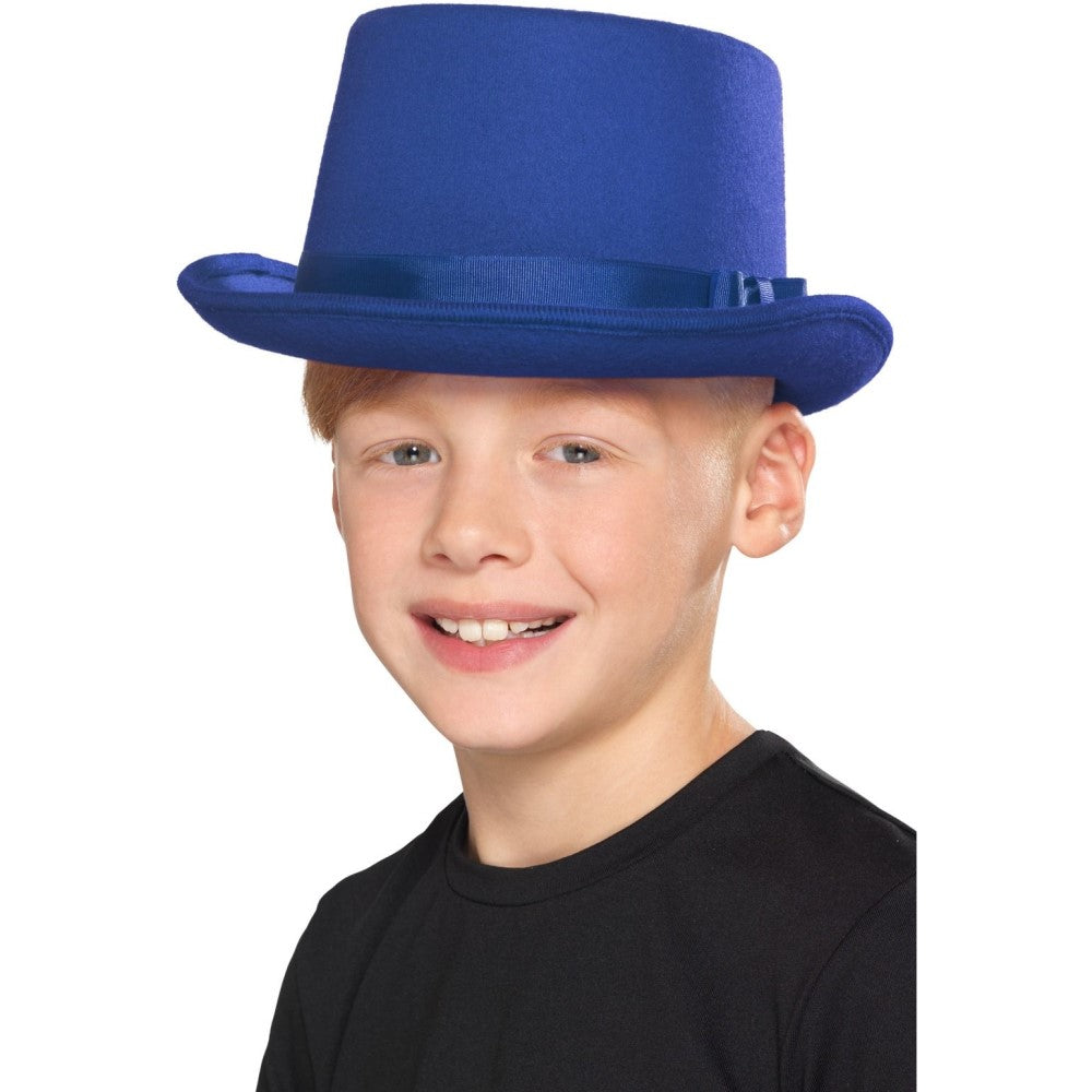 トップハット　子供用　ブルー　帽子　Kids Top Hat, Blue　コスプレ