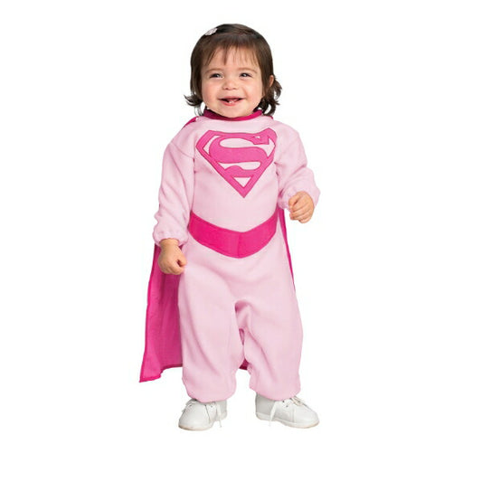 スーパーマン　衣装、コスチューム　コスプレ　ピンク色　ベビー用　(子供用)