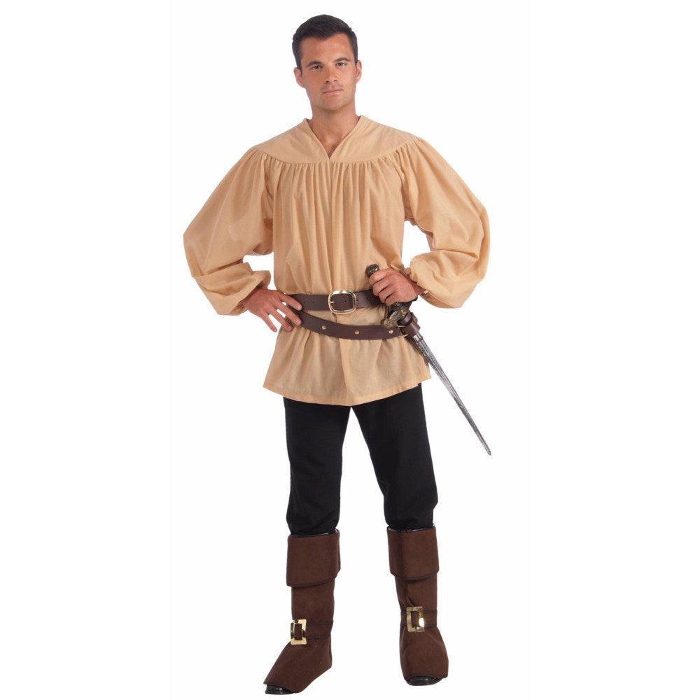 中世の騎士　シャツ　衣装、コスチューム　ベージュ　大人用　コスプレ