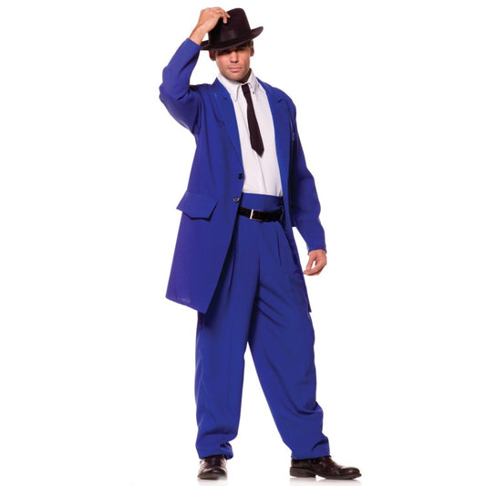ブルーのズート・スーツ ギャング 衣装、コスチューム 大人男性用　コスプレ