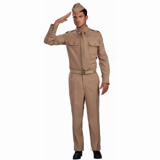 第二次世界大戦時代の兵卒 衣装、コスチューム 大人男性用　コスプレ