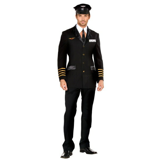 パイロット　衣装、コスチューム　大人男性用　操縦士　飛行機　コスプレ