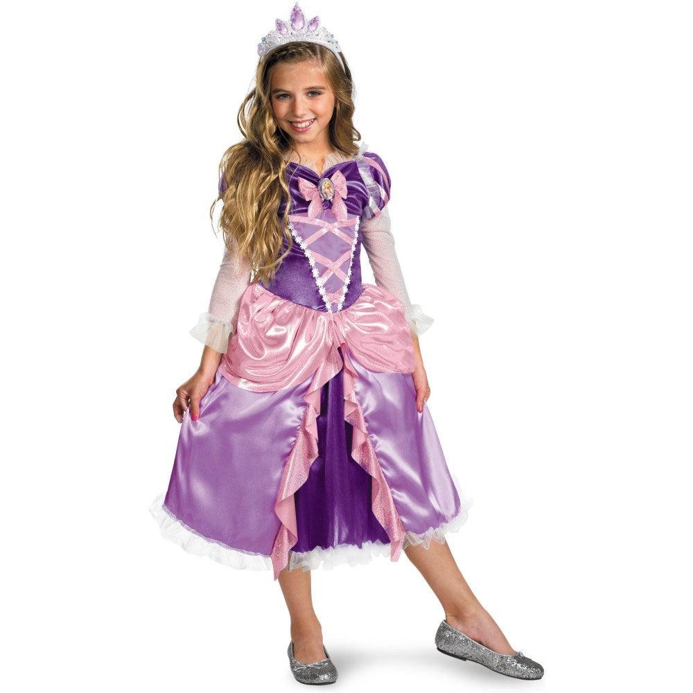 塔の上のラプンツェル　DLX　衣装、コスチューム　子供女性用　ドレス　ディズニー　コスプレ