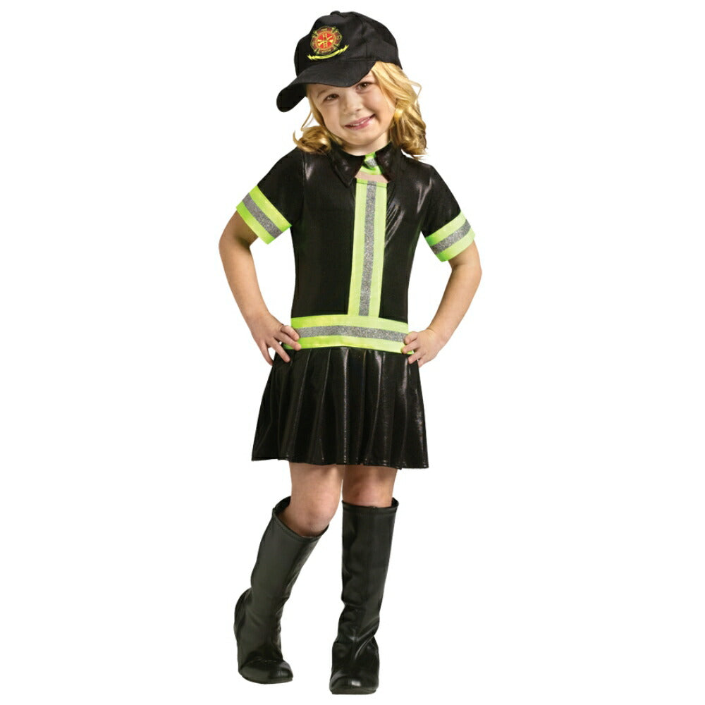 ファイアー・ガール　消防士　衣装、コスチューム　子供女性用　コスプレ