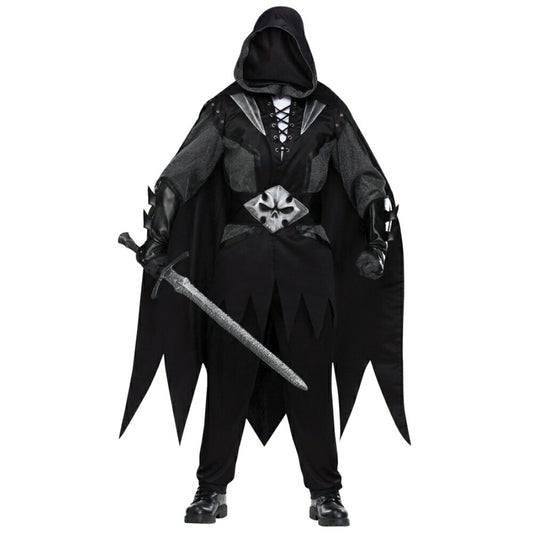 死神ナイト　ブラックの騎士　衣装、コスチューム　大人男性用　ホラー　コスプレ
