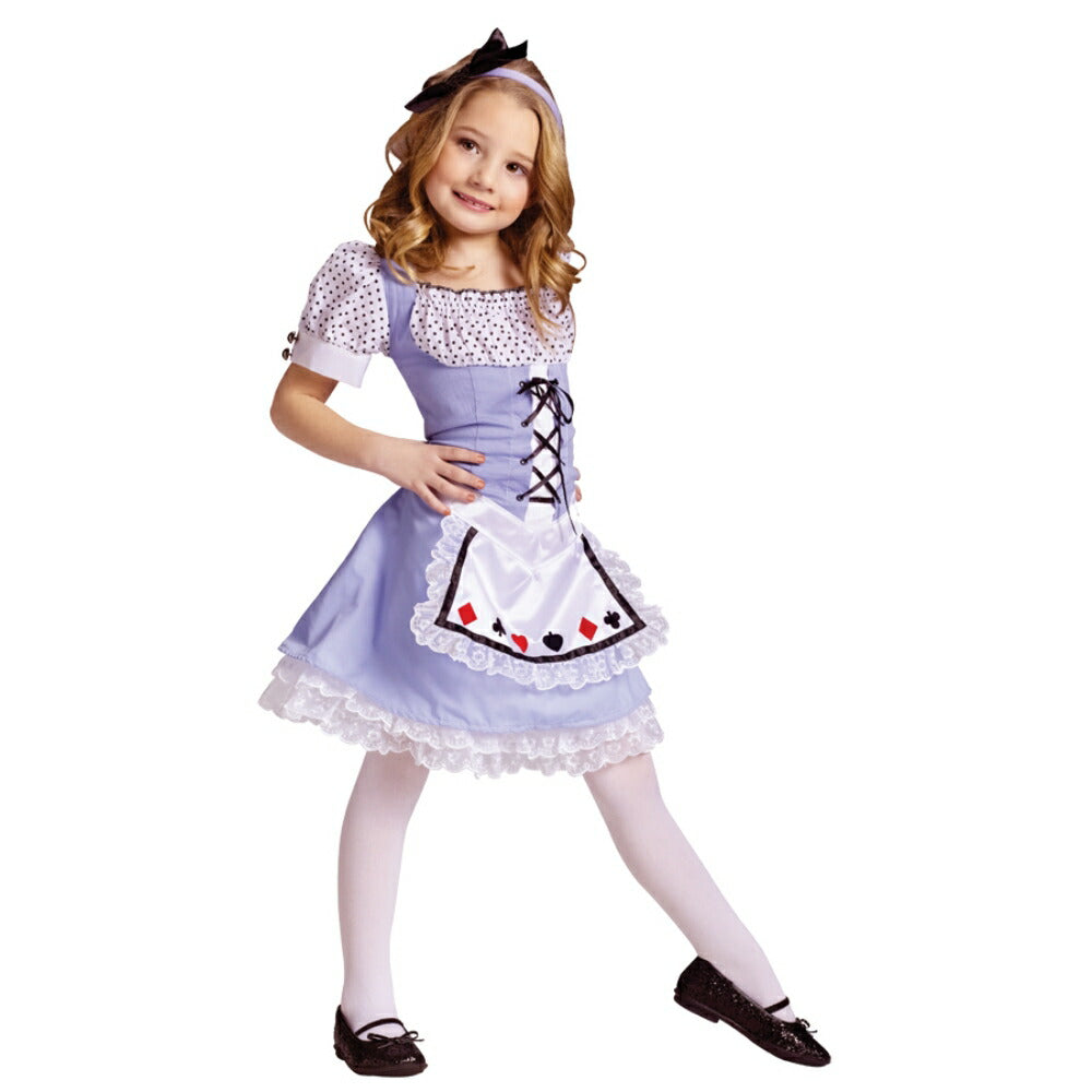 アリス　不思議の国のアリス　衣装、コスチューム　子供女性用　ドレス　コスプレ