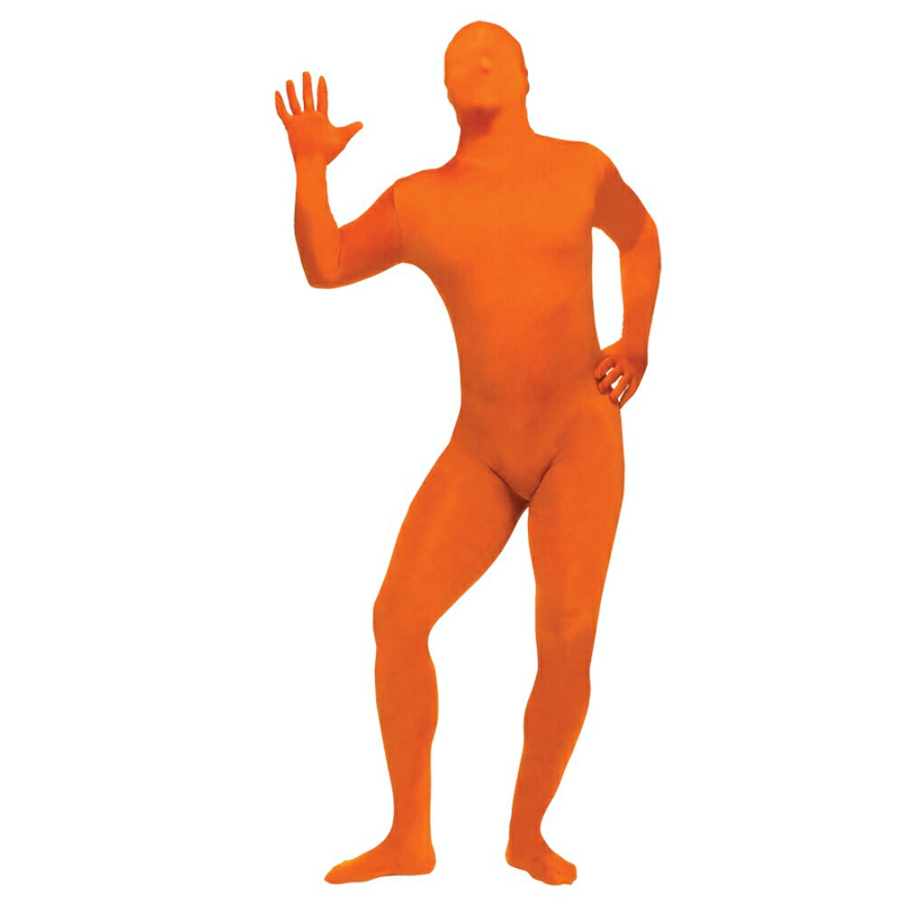 スキンスーツ　衣装、コスチューム　大人男性用　オレンジ　コスプレ