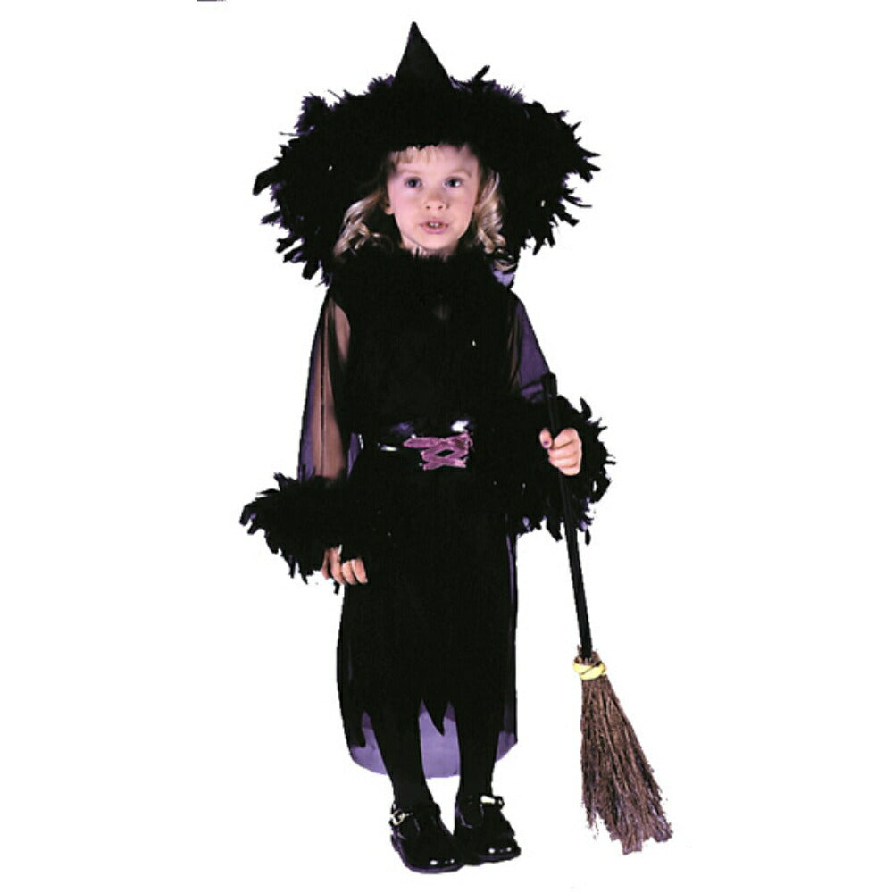 フェザー・ウィッチ　魔女　衣装、コスチューム　子供女性用　ドレス　コスプレ