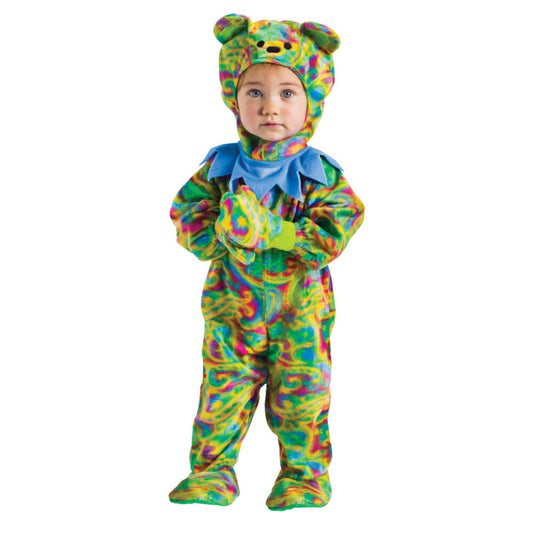カラフルなクマ　衣装、コスチューム　子供男性用　熊　動物　TIE DYE BEAR　コスプレ