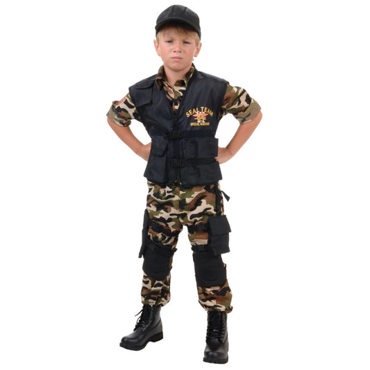 特殊部隊 衣装、コスチューム 子供男性用 ハロウィン SEAL TEAM CHILD　コスプレ
