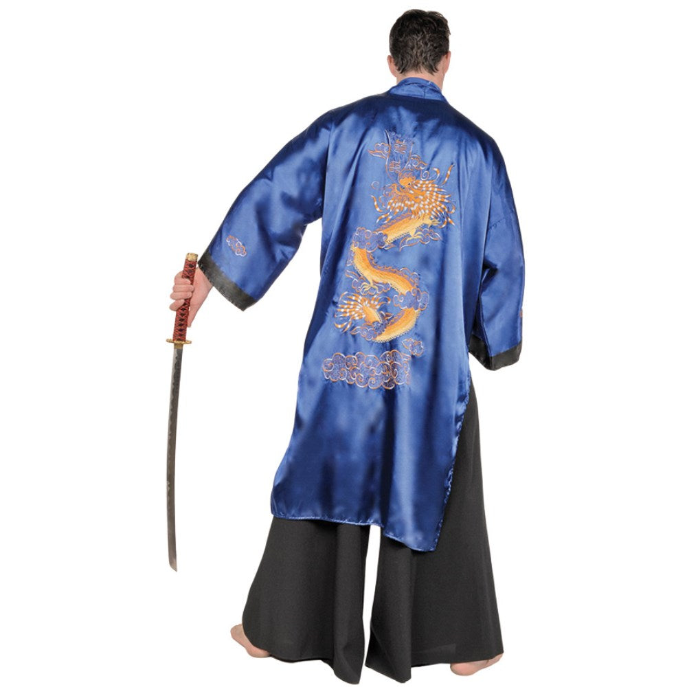 サムライ　衣装、コスチューム　大人男性用　SAMURAI BLUE ADULT　コスプレ