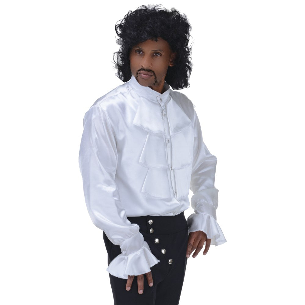 オペラ歌手　衣装、コスチューム　大人男性用　WHITE GOTH SHIRT STANDARD　コスプレ