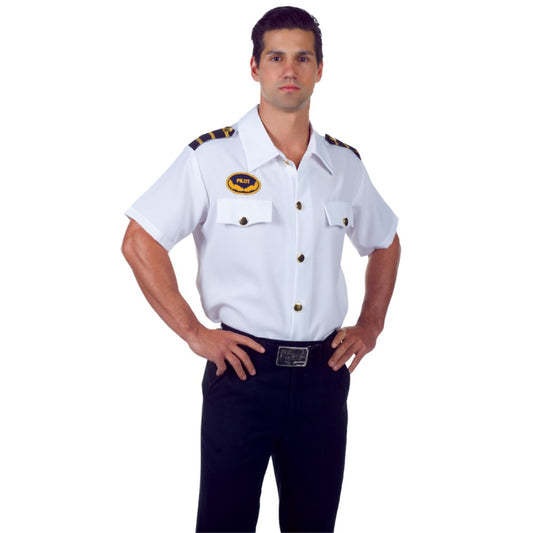 パイロット　衣装、コスチューム　大人男性用　PILOT SHIRT ADULT　コスプレ